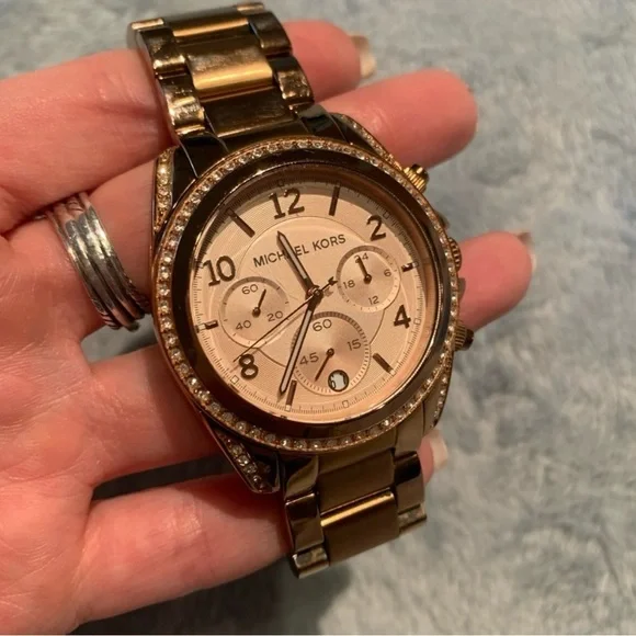 Michael Kors Blair Chronograph Rose Dial Watch